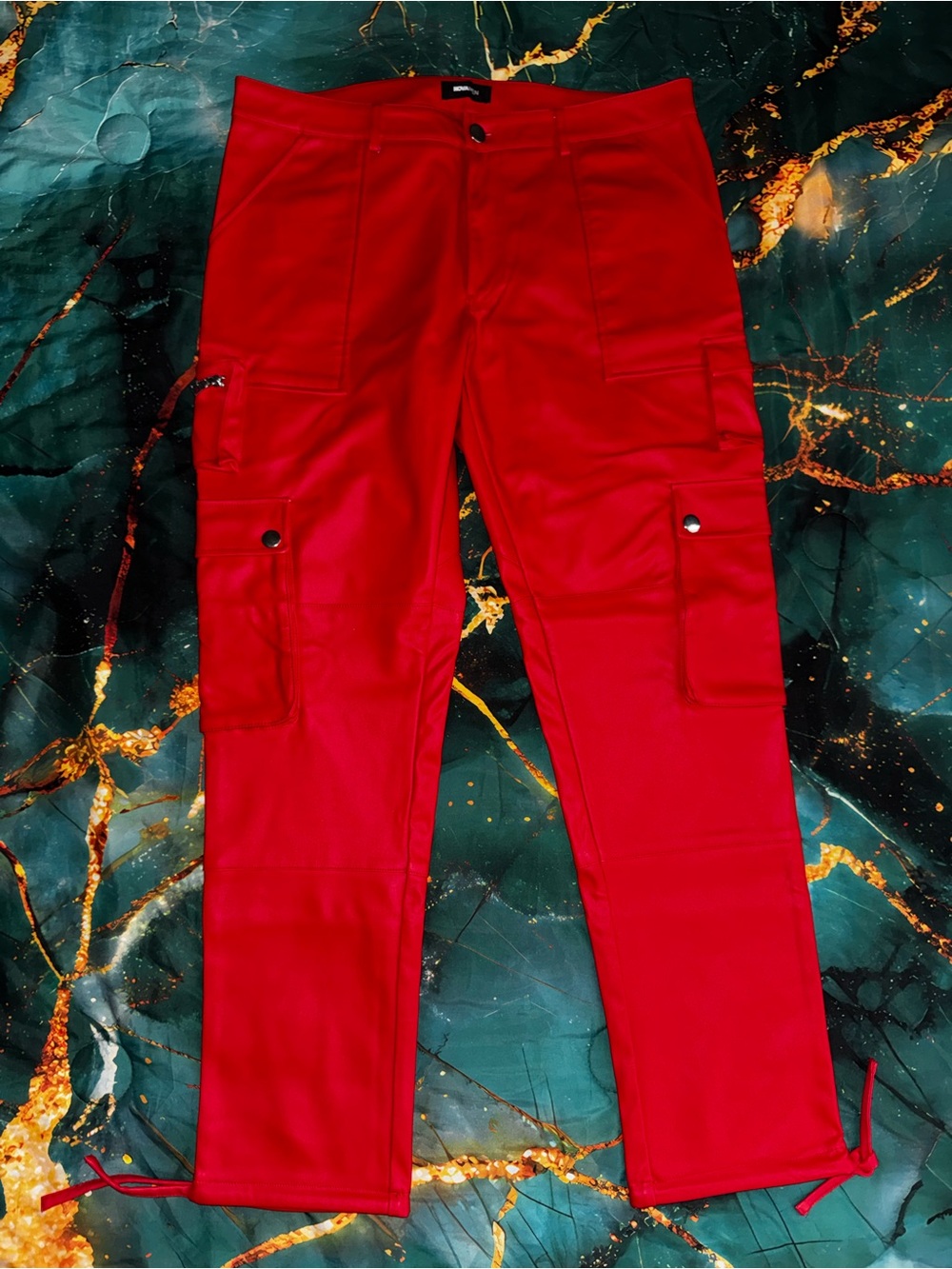 Fashion Nova Men - Men's Red Cargo Pants